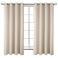 Champagne Room Darkening Curtains 72 Inch for Bedroom (Champagne / 52"W x 72"L (Pack of 2))