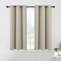 Modern Blackout Curtains Noise Reducing (Natural / 42"W x 45"L (Pack of 2))