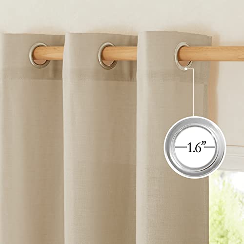 Angora Linen Doorway Curtains 80 inches Long (Angora / 34"W x 80"L (Pack of 2))