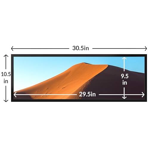 10x30 Picture Frame for Wall Display (Black / 10x30)