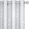 Room Darkening Curtains (Greyish White/Cubic / 52"W x 95"L (Pack of 2))
