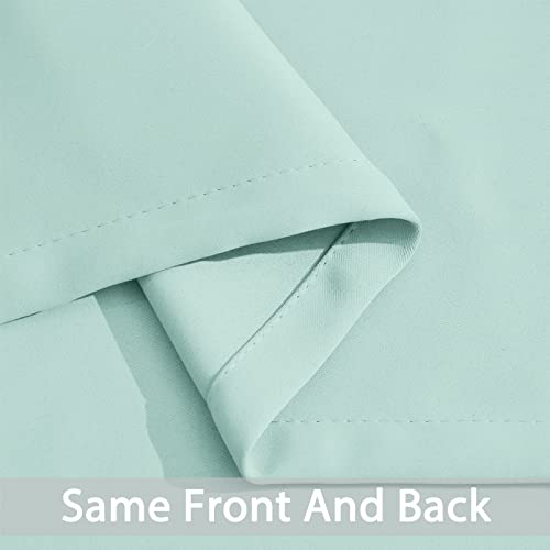 Room Darkening Curtains 62x84 inch Length Aqua (Aqua / 62"W x 84"L (Pack of 2))