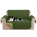 Loveseat Couch Cover for Dogs (Huntergreen/Sage / Loveseat - Small (45"))