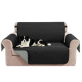 Oversized Loveseat Couch Cover for Dogs (Black/Grey / Loveseat - Oversized (54"))