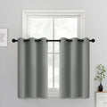 Blackout Curtains 38x36 inch Dove Grey Thermal Drapes (Dove Grey / 38"W x 36"L (Pack of 2))