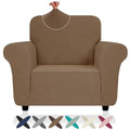 Chair Cover with Arms (- Light Coffee / Small (30"-47"))