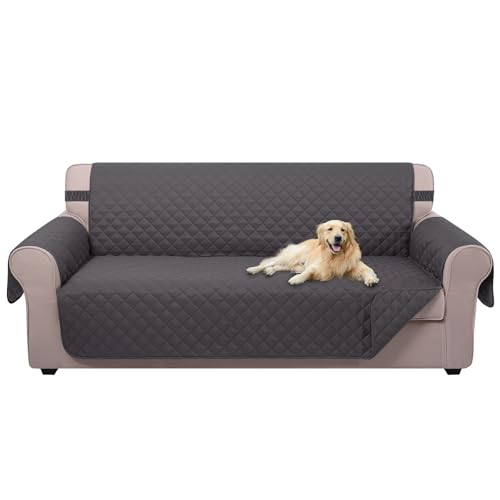 Large Sofa Cover Reversible Couch Cover for Dogs (Dark Grey/Dark Grey / 78"sofa Xl - Xl Large)