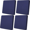 4 Pcs Stretch Cushion Covers (Navy Blue / Seat Cover)
