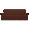 Stretch Oversized Sofa Couch Slipcover Washable Coffee (X-Large Sofa / Coffee)