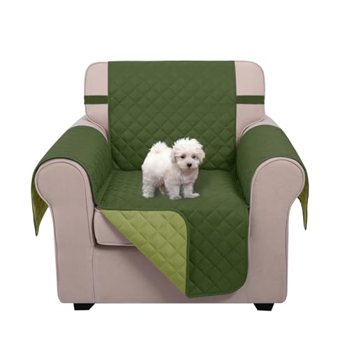 Reversible Recliner Chair Covers (Huntergreen/Sage / 23''armchair)