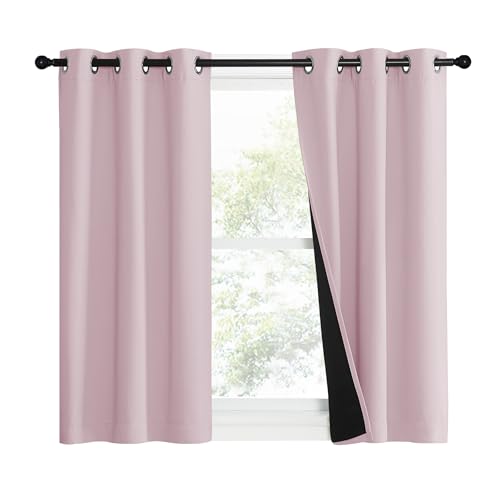 Full Shading Curtains for Windows (Lavender Pink / 62"W x 95"L (Pack of 2))
