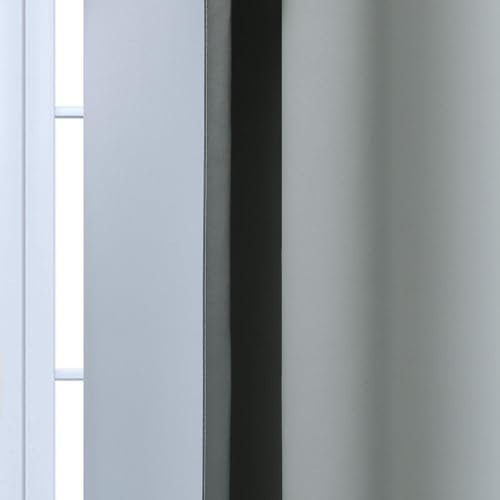 Ombre Curtains Grey and Greyish White for Living Room (70"W x 84"L (Pack of 2) / Grey)