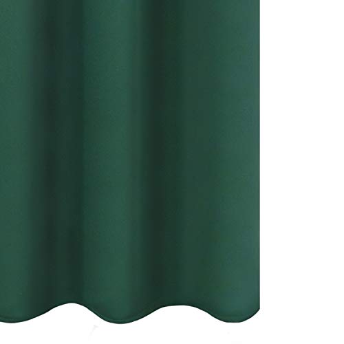 Dark Green Thermal Blackout Curtains (Green / 42"W x 72"L (Pack of 2))