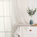 Sheer Curtains Ivory 144 inch Extra Long (Ivory / 42"W x 144"L (Pack of 2))