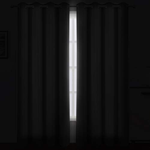 Grey Blackout Curtains (Frost Grey / 52"W x 95"L (Pack of 2))