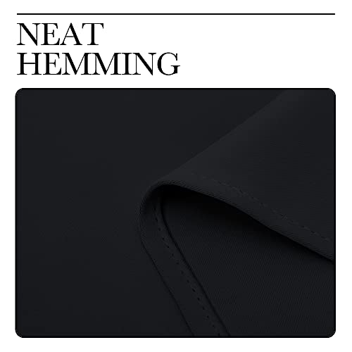Blackout Curtain Panels for Bedroom (Black / 52"W x 60"L (Pack of 2))