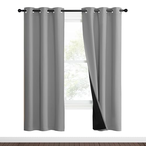 Full Shade Curtain Panels (Silver Grey / 37"W x 70"L (Pack of 2))