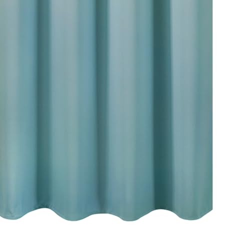 Stone Blue Blackout Curtains 66 x 63 Inch Length (Stone Blue / 66"W x 63"L (Pack of 2))