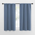 Kitchen Curtains (Stone Blue / 34"W x 54"L (Pack of 2))