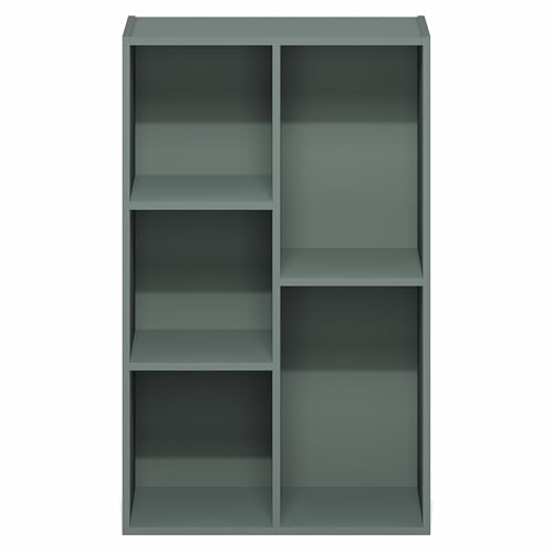 LUDER Book Shelf (Sage Green / 5-Cube)