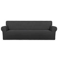 Stretch Couch Covers for Sofa 4 Seater Slipcovers Dark Gray (XX-Large 4-Seater Sofa / Dark Gray)