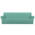 Stretch Couch Covers for Sofa 4 Seater Slipcovers Cyan (XX-Large 4-Seater Sofa / Cyan)