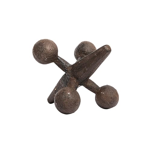 Retro Decorative Cast Iron Jack Figurine (Rust / 6 inches)