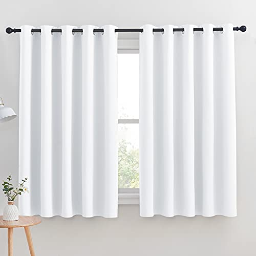 Window Draperies Curtains Panels (Pure White / 70"W x 63"L (Pack of 2))