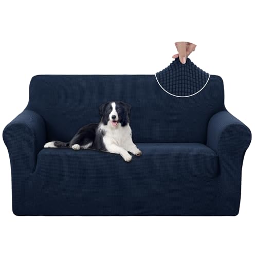 Loveseat Cover Stretch Couch Cover Sofa Slipcover (Navy / Loveseat)