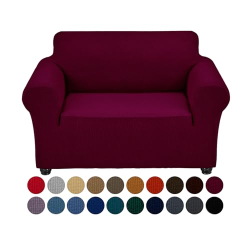Stretch Chair Couch Cover (Burgundy / Small（35" - 55"）)