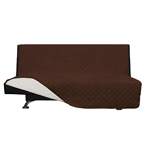 Reversible Couch Cover (Coffee/Ivory / Large Futon)
