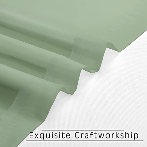 Sheer Curtains (Sage Green / 42"W x 63"L (Pack of 2))