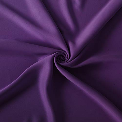 Purple Blackout Curtains 40 x 63 Inch Length (Purple / 40"W x 63"L (Pack of 2))