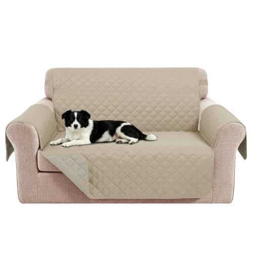 Loveseat Couch Cover for Dogs (Sand/Beige / Loveseat - Small (45"))