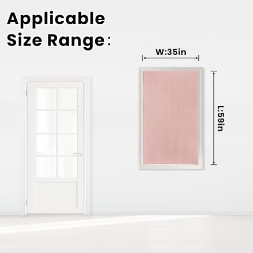 Self Adhesive Blackout Curtains (35"W x 59"L (Pack of 1) / Pink)