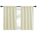 2 Panels Blackout Curtains (Beige / 42"W x 30"L (Pack of 2))