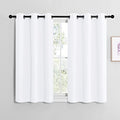 Draperies Curtains Panels (Pure White / 42"W x 40"L (Pack of 2))