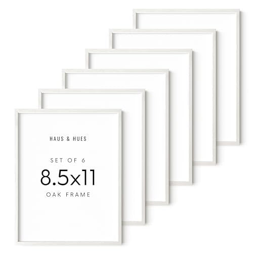 Standalone White Oak Frame Set of 6 (Set of 06 / White Oak / 8.5x11 in)