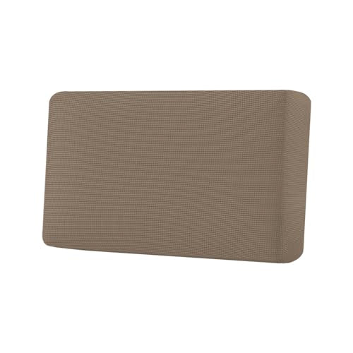 Super Stretch Individual Seat Cushion Covers Sofa Covers Couch Cushion Covers Slipcover Sets Thick Jacquard Textured Twill Fabric (Macchiato / 1 Cushion Loveseat)
