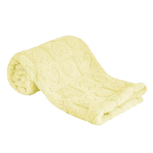 Heart Baby Blanket (01 Yellow / 30"x40")