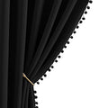 2 Panels Blackout Curtains (Jet Black / 42"W x 84"L (Pack of 2))