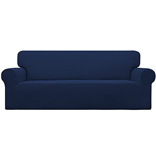 Stretch Couch Covers for Sofa Washable Large Navy (Large Sofa / Navy)