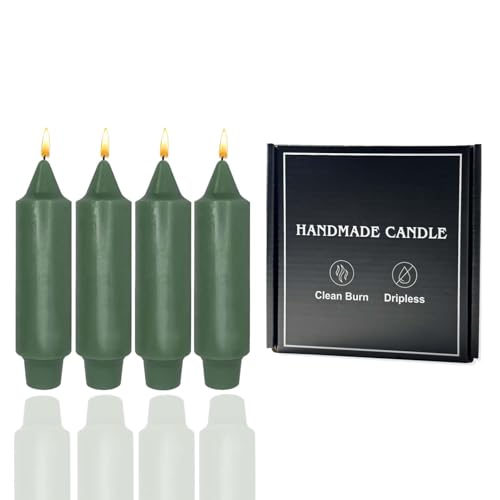 5 inch Green Taper Candles (5 inch / Green)