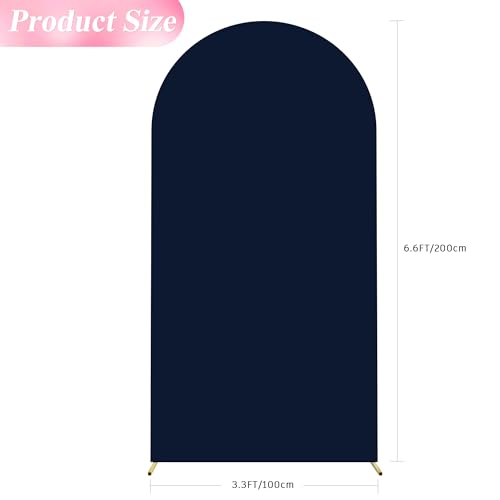 6.6FT Arch Backdrop Cover Navy Blue Arch Covers Stretchy Backdrop (6.6 FT / Navy Blue)
