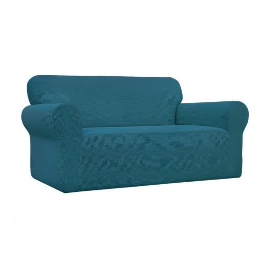 Stretch Oversized Loveseat Couch Covers Washable Peacock Blue (Medium-XL Loveseat / Peacock Blue)