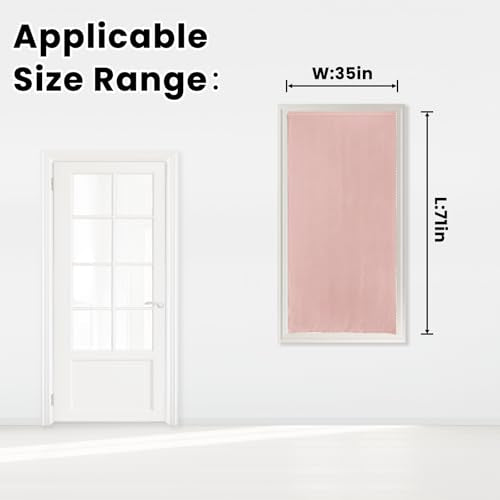 Self Adhesive Blackout Curtains (35"W x 71"L (Pack of 1) / Pink)