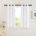 White Sheer 54 inch Length Curtains (White / 30"W x 54"L (Pack of 2))