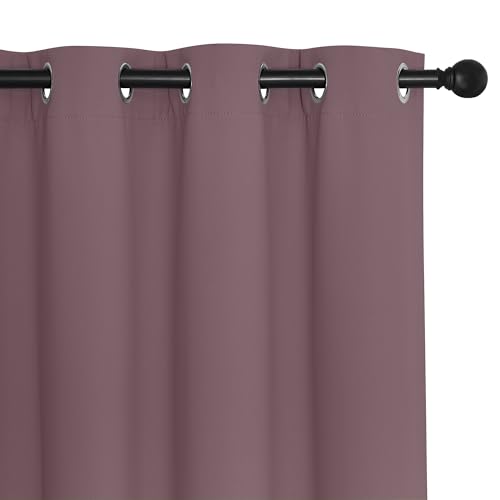Dry Rose Blackout Curtains for Bedroom 95 Inch Length (Dry Rose / 80"W x 95"L (Pack of 1))