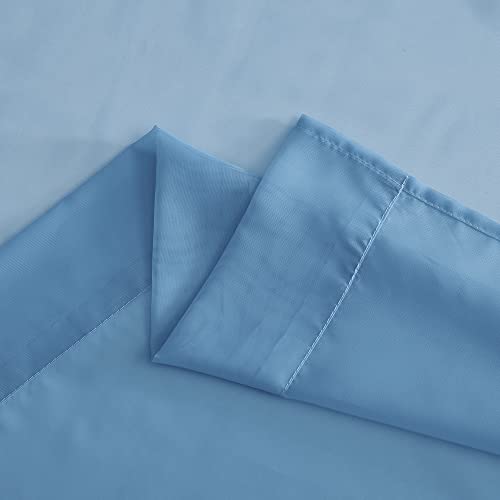 Voile Sheer Stone Blue Curtains 84 Inches Long (Stone Blue / 54"W x 84"L (Pack of 2))