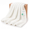 Off White Throw Blanket for Couch (Off White / Throw (50" x 60"))
